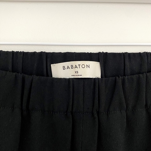 ARITZIA Babaton Dexter Pull On Tuxedo Pants in Black, size XS - Picture 4 of 6